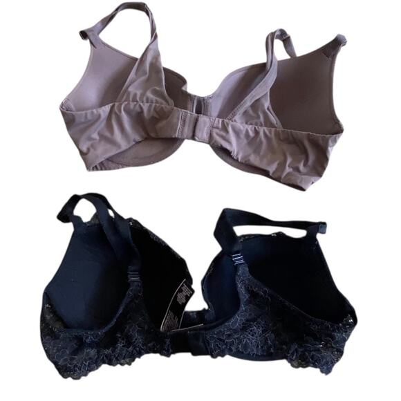 Victoria's Secret Black and Brown Demi T-Shirt Bras Size 32C - Picture 2 of 11